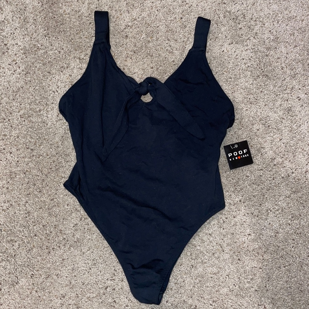 Black Tank Top Bodysuit NWT